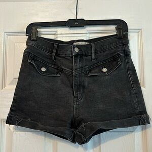 Black Denim Madewell Shorts